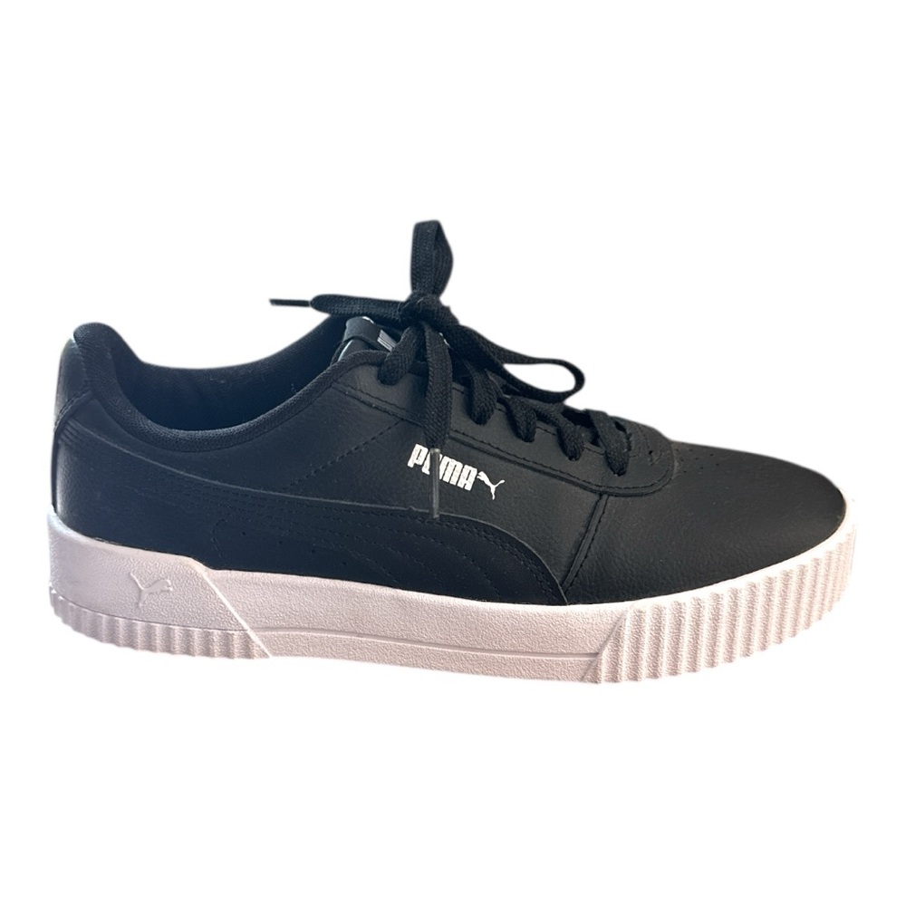 Puma Carina Black Platform Sneakers